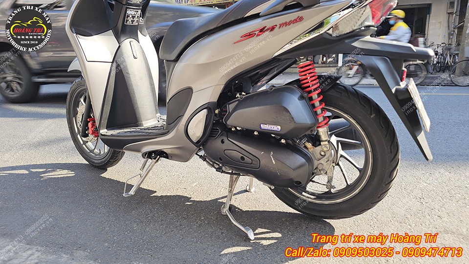 Bộ chân chống inox cho xe Vario, Airblade, PCX 2014, Sh Mode